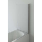 Square Edge Straight Bath Screen - 1400 x 800mm