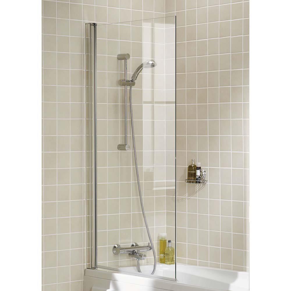 Square Edge Straight Bath Screen - 1400 x 800mm