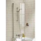 Square Edge Straight Bath Screen - 1400 x 800mm