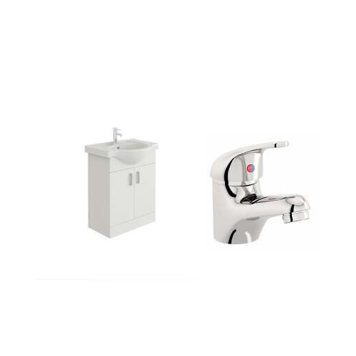 Linx 750mm Vanity Sink Cabinet Unit & Mono Basin Mixer Tap