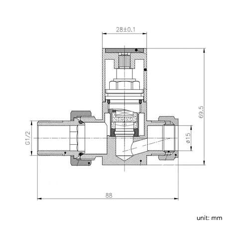 iBathUK Urban Square Straight Radiator Valve Pair, Anthracite, Clip-On Install, Anti-Scald Design, Wall or Floor Mounted, Universal Fit for Modern Radiators