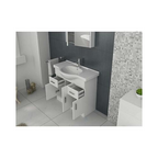 Desire Mars 850 Unit and basin - White (FLATPACK)