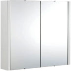 Bathroom Mirror Cabinet Cupboard 2 3 Doors Storage Wall Mounted Furniture White