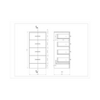 Mars Flatpack 4 Drawer unit 300x330mm
