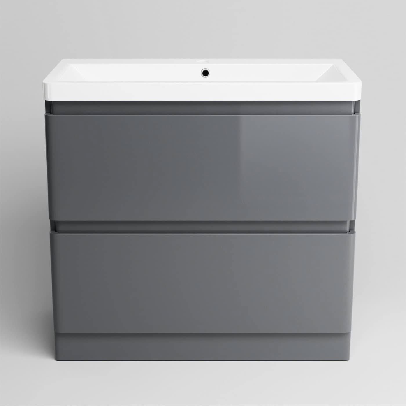 iBathUK Floor/Wall Mounted Vanity Unit With Basin