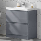 iBathUK Floor/Wall Mounted Vanity Unit With Basin