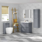 iBathUK Floor/Wall Mounted Vanity Unit With Basin