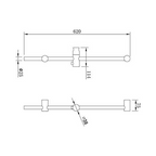 Std Round Riser Kit only - (Adjustable handset holder)