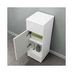 iBathUK Harper Combined Vanity Unit with Back To Wall Toilet, Vanity Unit with Basin, Modern Bathroom Furniture Set with Pan, Gloss White, 1500mm