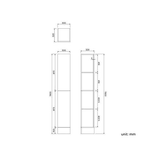 iBathUK Harper Combined Vanity Unit Bathroom Suite, Basin Cabinet with Back to Wall Toilet WC & Pan, Modern Vanity Unit with Basin Gloss White