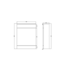 Venus 600x200 WC unit White
