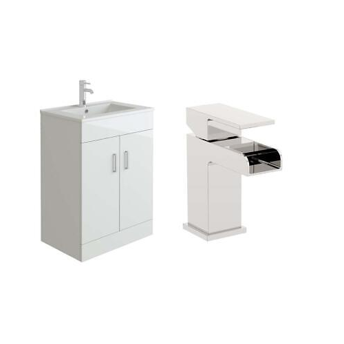 Sphinx 1000mm Vanity Sink Unit & Waterfall Basin Mixer Tap
