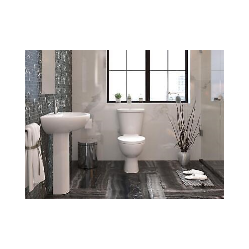 Desire BASICS Close Coupled Toilet Pan, Cistern & SC Seat