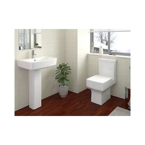 Belfort Ceramic Close Coupled Toilet - White