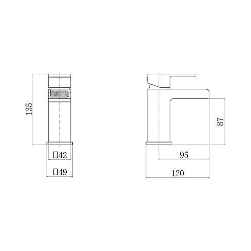 Sobek 1000mm Vanity Sink Unit & Waterfall Basin Mixer Tap