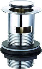 Basin Waste Slotted UnSlotted Dome Bathroom Click-Clack Sink Pop Up Push Button