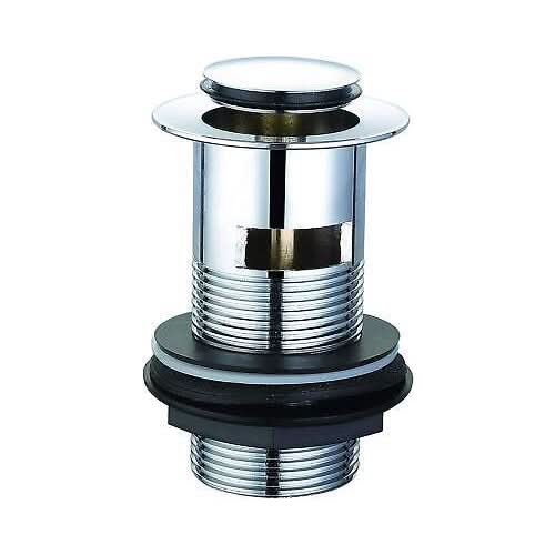 Basin Waste Slotted UnSlotted Dome Bathroom Click-Clack Sink Pop Up Push Button