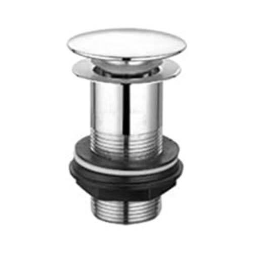 Basin Waste Slotted UnSlotted Dome Bathroom Click-Clack Sink Pop Up Push Button