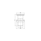 VeeBath Full Dome Basin Waste Slotted, Click Clack Pop-Up, Stylish & Functional Waste for Bathroom Sink with Overflow Compatibility, Chrome
