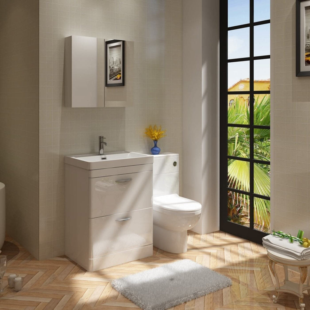 Apollo 2 Drawer Floorstanding Vanity With Basin