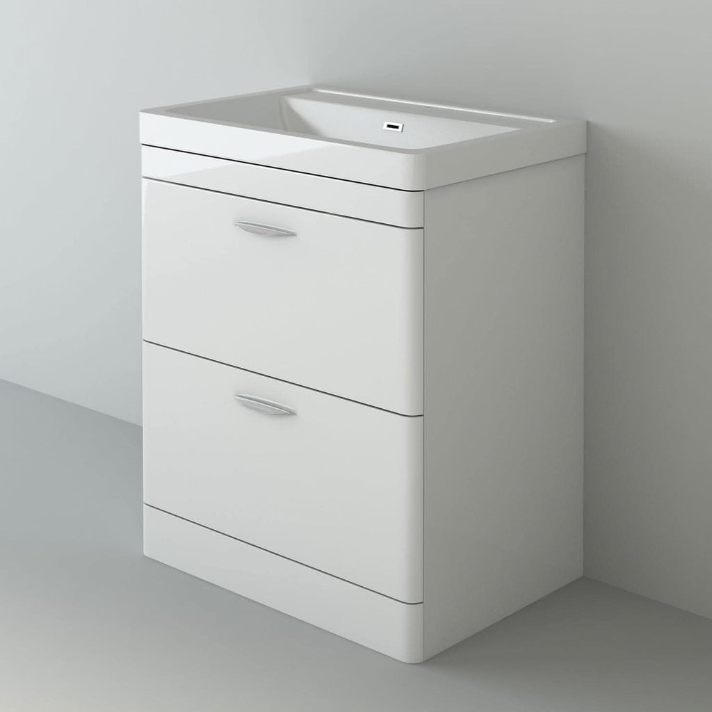 Apollo 2 Drawer Floorstanding Vanity With Basin