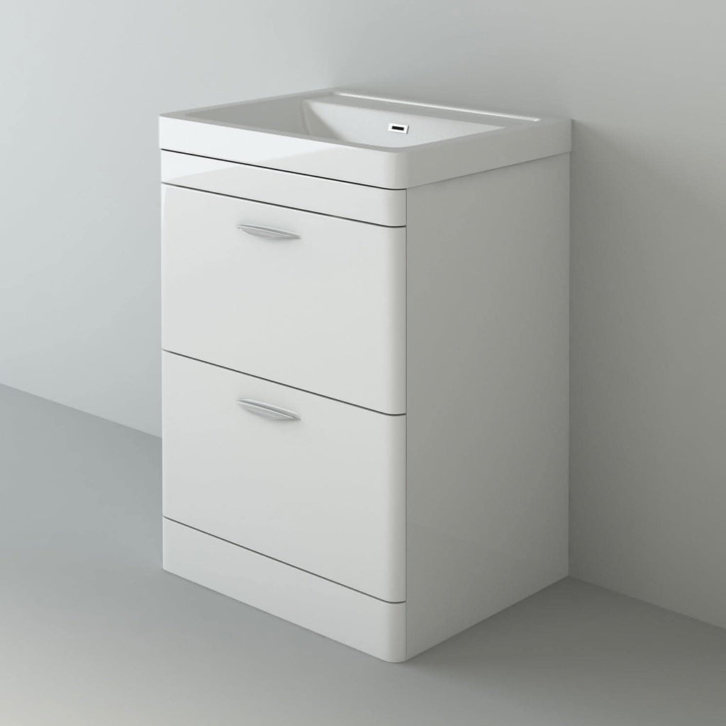 Apollo 2 Drawer Floorstanding Vanity With Basin