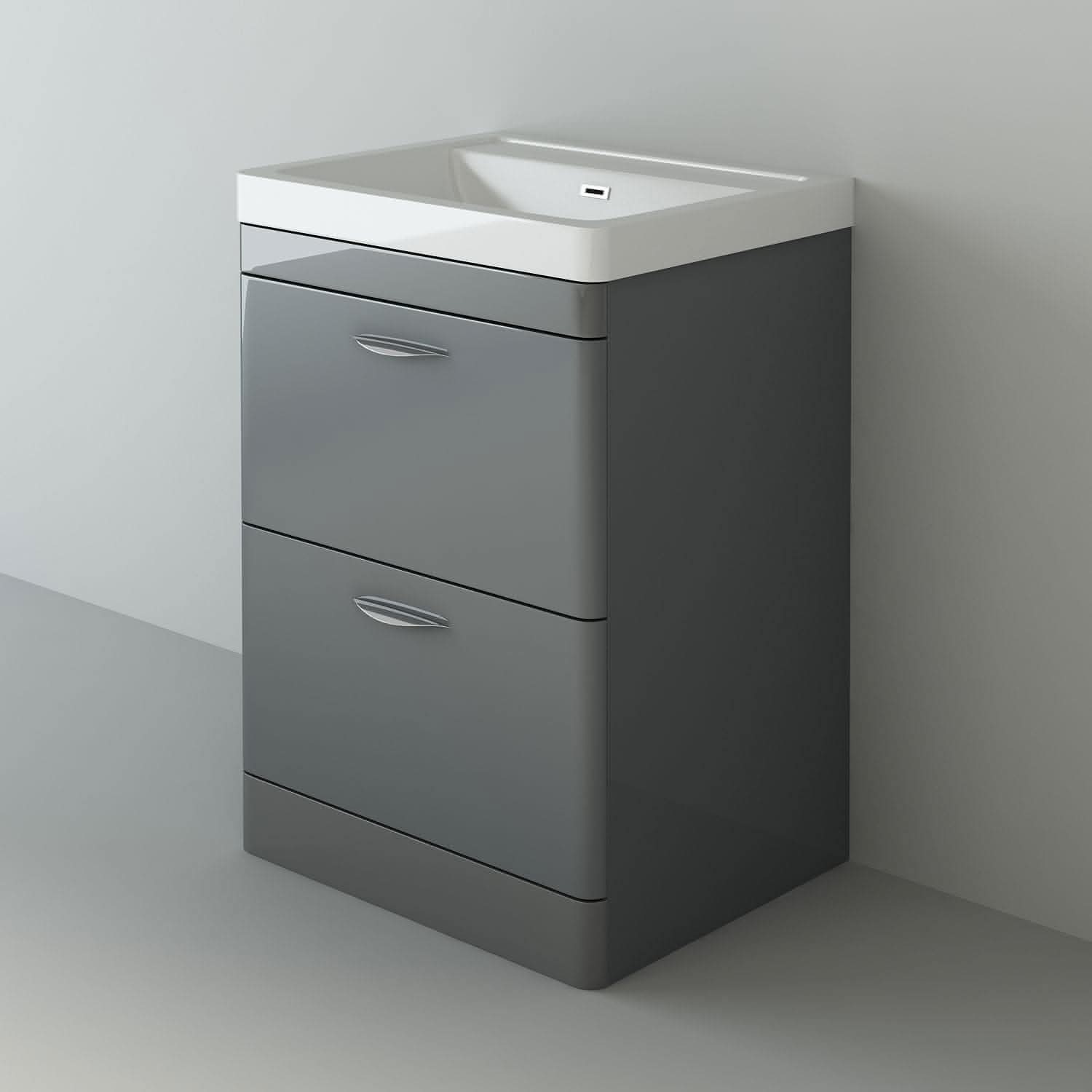 Apollo 2 Drawer Floorstanding Vanity With Basin