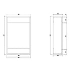 Apollo WC Unit - 800mm x 500mm x 200mm