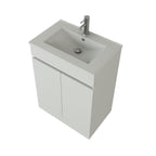 Modern 2 Door Floor Standing Vanity Unit With Basin - 1 TH