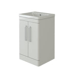 Orion 500 Light Grey Floor Standing 2 door unit and basin