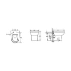 Solar Modern Bathroom Suite - 600mm Wide Unit