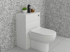 Linx Ceramic D Shaped Back to Wall Toilet - 600 x 330mm Gloss White