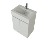 VeeBath Floor Standing Vanity Unit With Mid Edge Basin - 500mm Wide