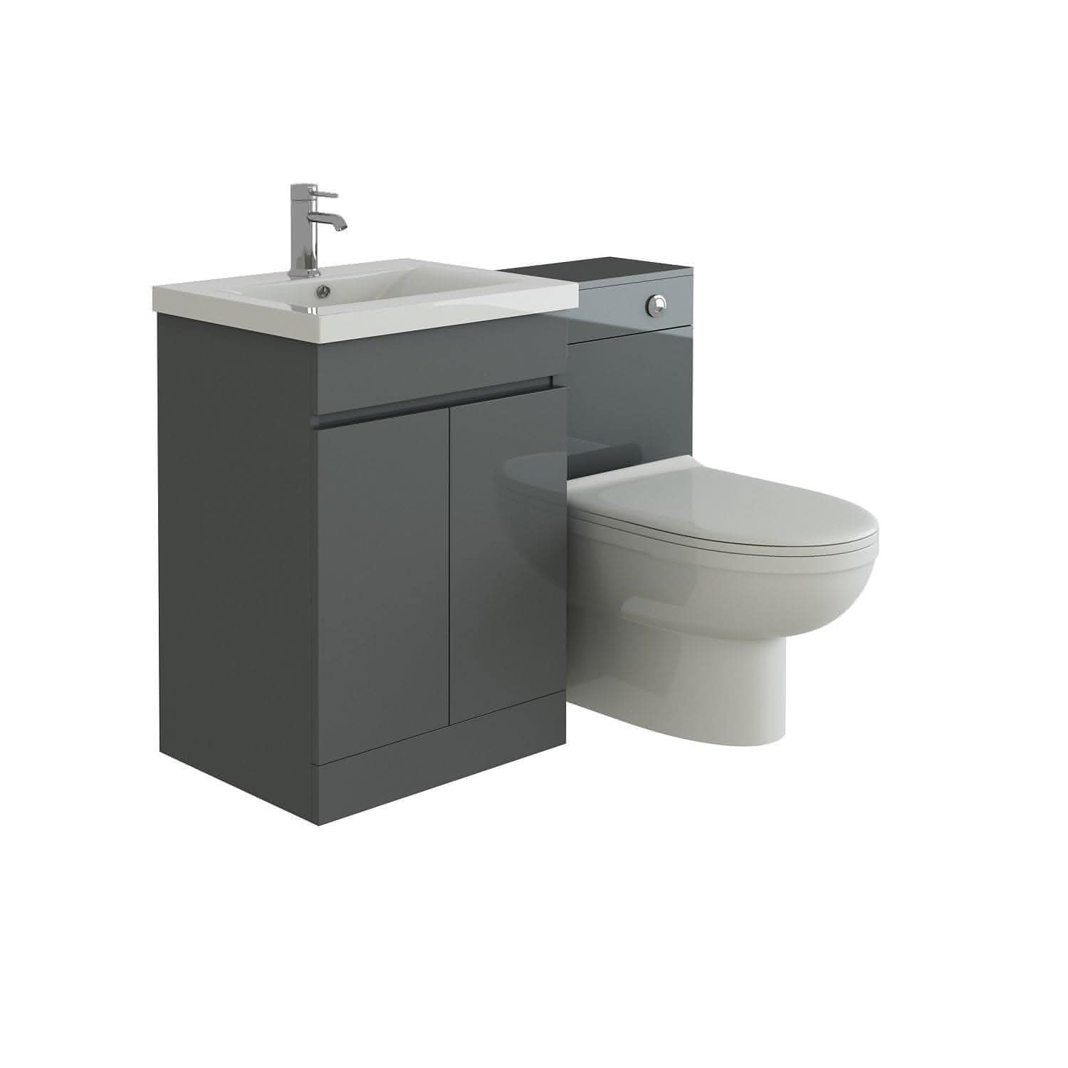 Venus Modern Bathroom Suite (Mid-Edged Basin)