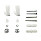 iBathUK Clyra Angled Bathroom Floor Fixing Kit, Secure WC Toilet Pan, Accessories for Washroom, Installation Set for Floor-Mounted Toilets