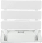 iBathUK Senda Folding Shower Seat Wall Mounted, Fold Up Shower Stool, Shower Chair Foldable Bathroom Stool for Elderly, White