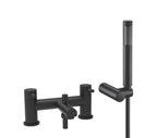Dixon Round lever Bath Shower Mixer Tap with Kit - Matt Black