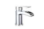 Symphony Round Waterfall Mono Basin Mixer Tap with Waste - Chrome