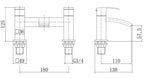 Trace Bath Filler Mixer Tap - Matt Black