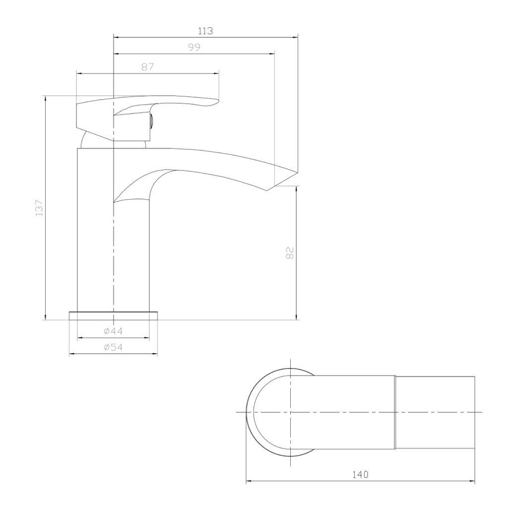 Carter Mono Basin Mixer Tap with Waste