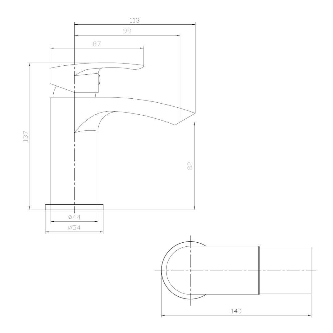 Carter Mono Basin Mixer Tap with Waste