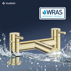Dixon Round Bath Filler Mixer Tap - Brushed Brass