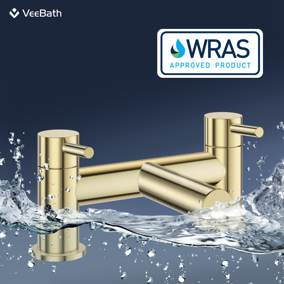 Dixon Round Bath Filler Mixer Tap - Brushed Brass