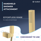 Munro Bath Shower Mixer Tap with Kit - Brushed Brass