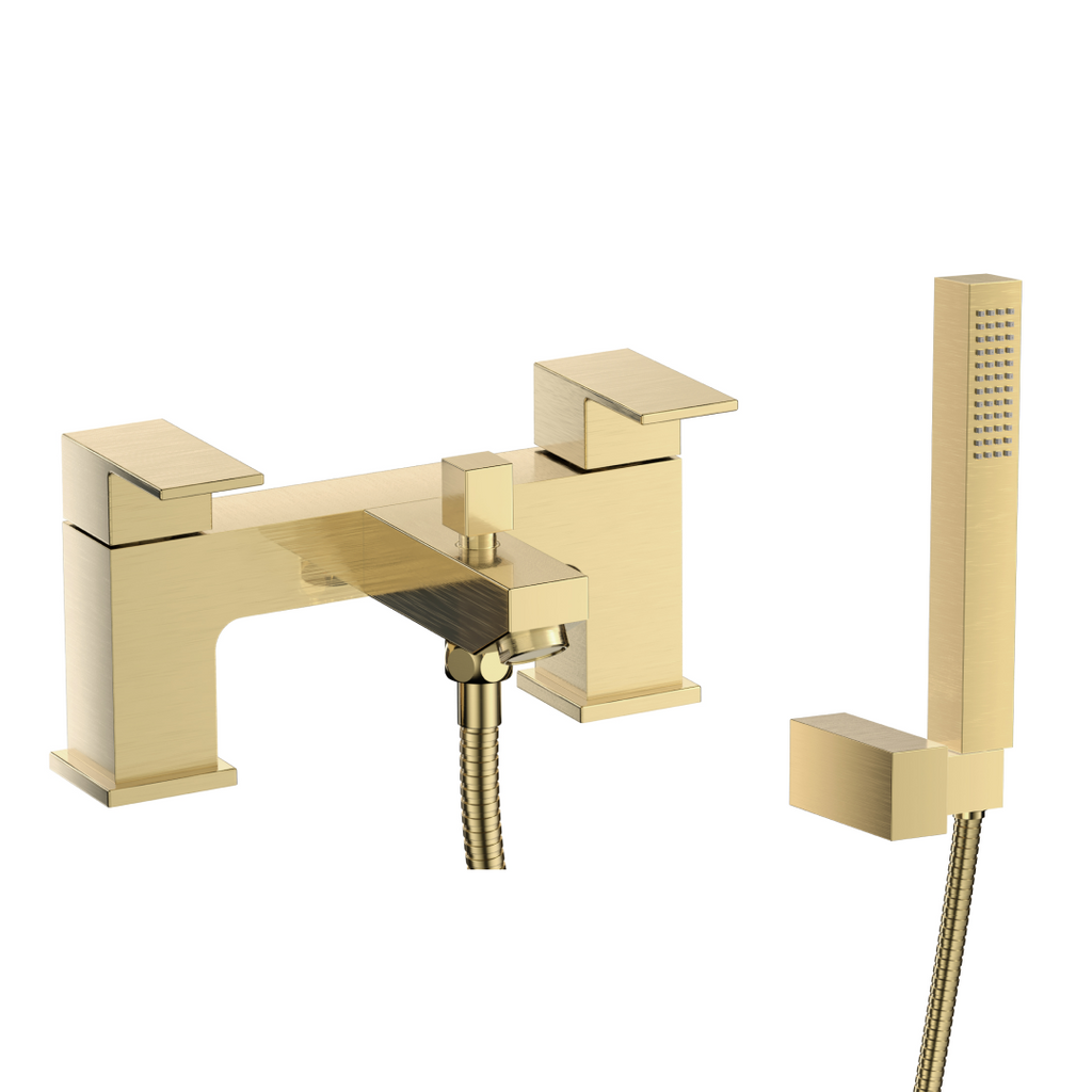 Munro Bath Shower Mixer Tap with Kit - Brushed Brass