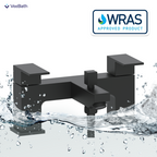 Munro Bath Shower Mixer Tap with Kit - Matt Black