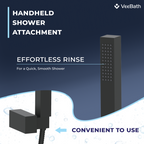 Munro Bath Shower Mixer Tap with Kit - Matt Black