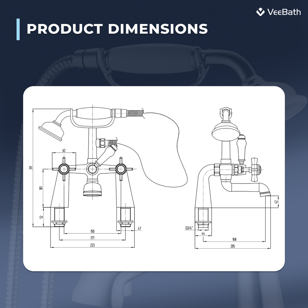 Regency bath Shower Mixer