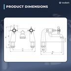 Regency Traditional Bath Filler Mixer Tap - Chrome