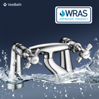 Regency Traditional Bath Filler Mixer Tap - Chrome